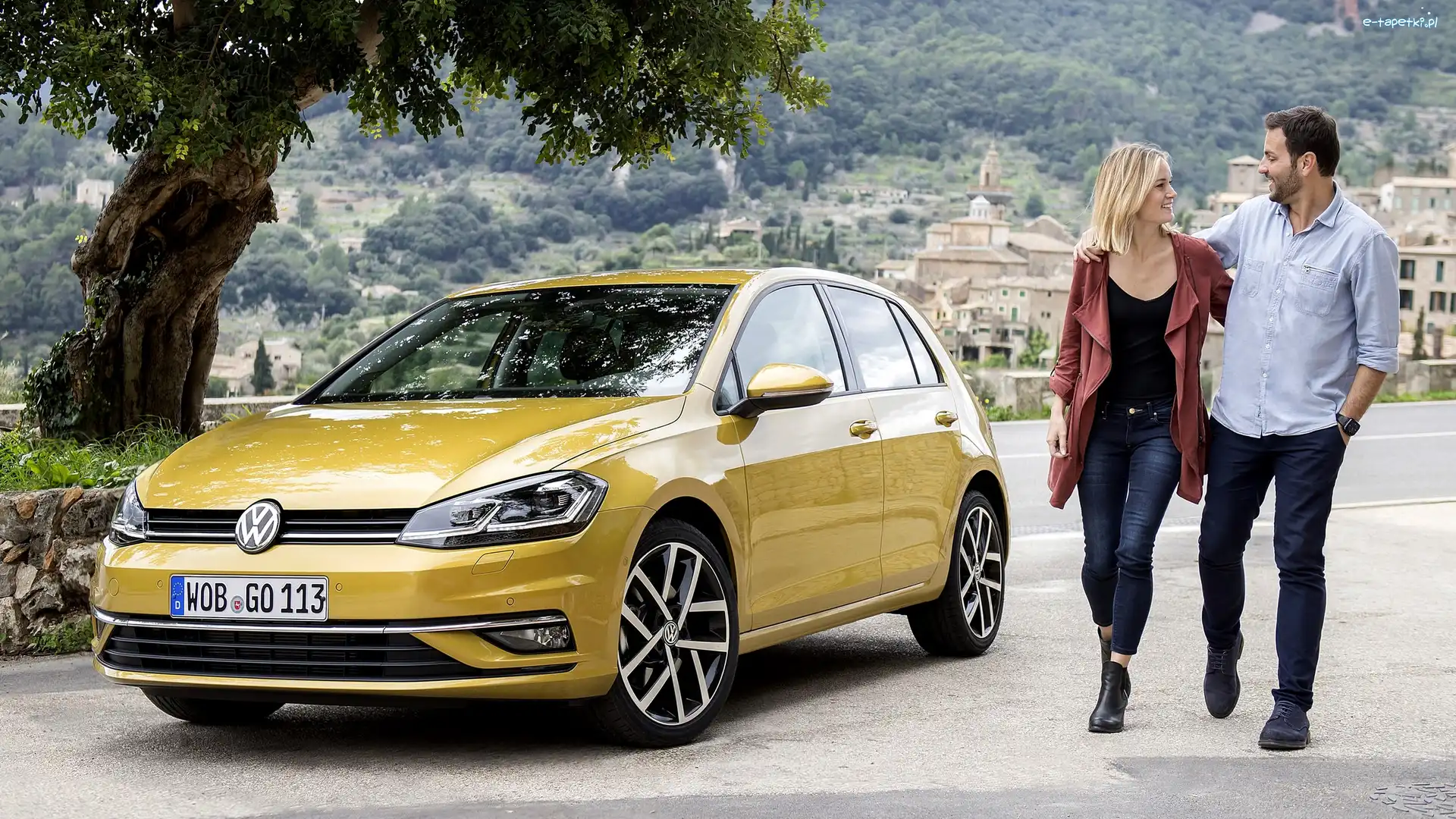 Kobieta, 2017, Droga, Mężczyzna, Facelift, Volkswagen Golf 7