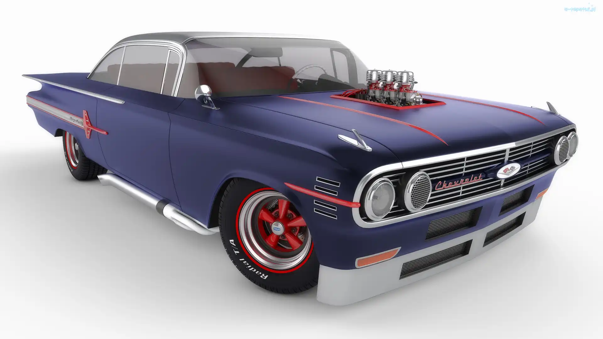 Zabytkowy, 1960, Chevrolet Impala Custom