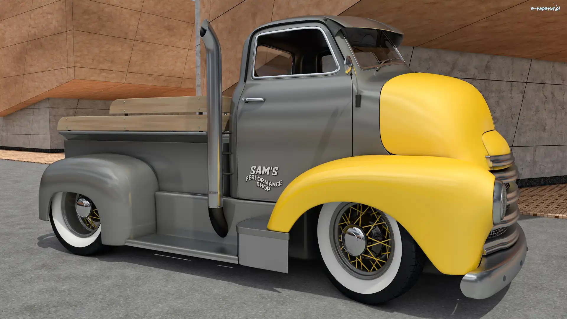 3D, Bok, Chevrolet COE Truck