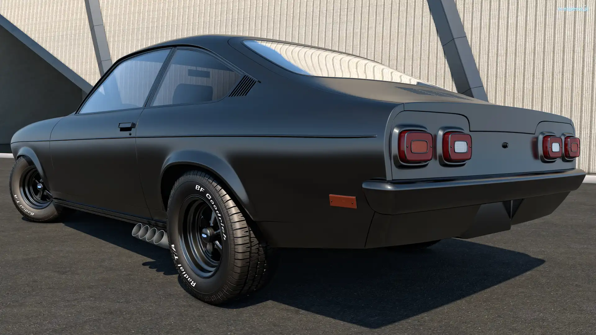 1971, 3D, Zabytkowy, Chevrolet Vega