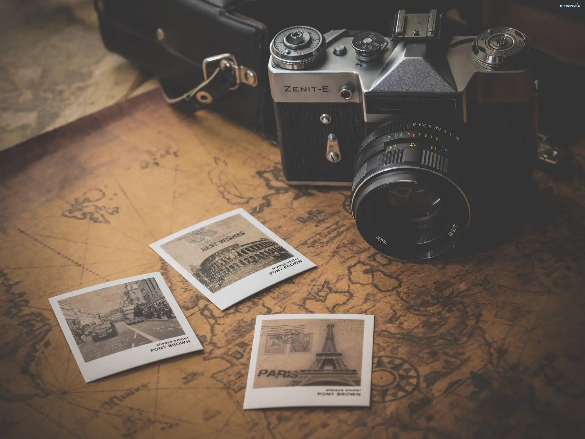 Zenit, Pocztówki, Mapa, Aparat fotograficzny