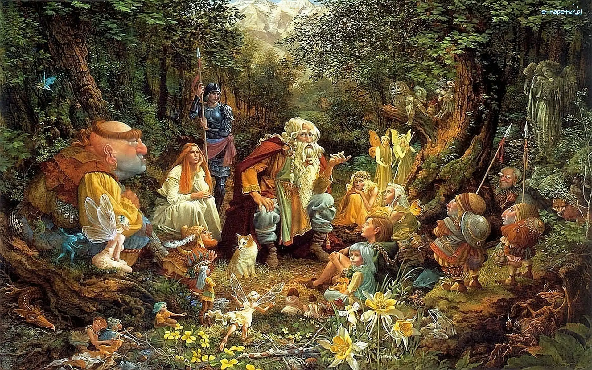 Skrzaty, Las, Zwierzęta, Ludzie