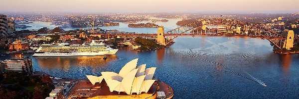 Australia, Sydney Opera House, Sydney, Most, Zatoka