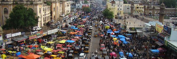 Targ, Miasto, Ludzie, Samochody, Hyderabad, Pakistan