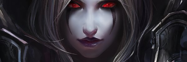 Demon, Oczy, Czerwone, Kobieta