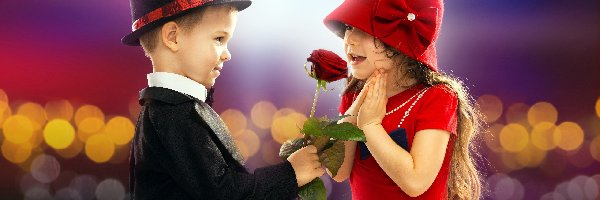 Walentynki, Róża, Dzieci