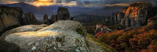 Meteora, Klasztor, Grecja, Góry, Światowego Dziedzictwa UNESCO