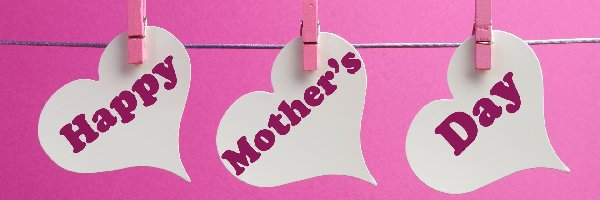 Serdeuszka, Klamerki, Napis, Dzień Matki