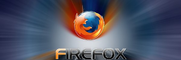 Logo, Niebieskie, Firefox, Tło, Promieniste