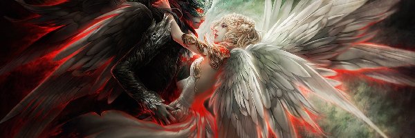 Anioł, Demon, Mężczyzna, Kobieta