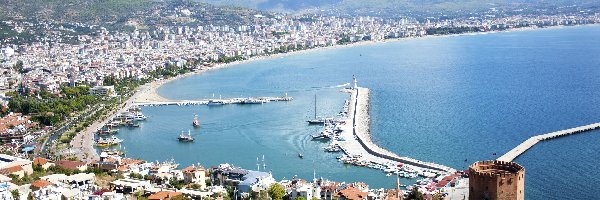 Antalya, Wybrzeże, Turcja, Zdjęcie miasta, Z lotu ptaka