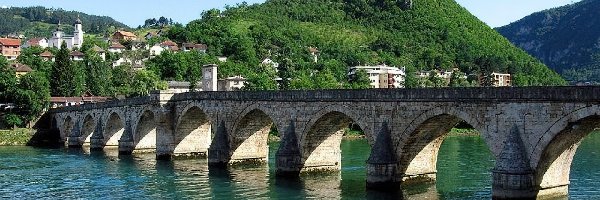 Rzeka, Góra, Most, Hercegowina, Zabudowania