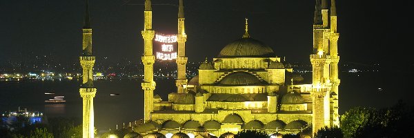 Meczet, Noc, Istambuł, Błękitny