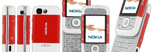 Biała Nokia 5300 XpressMusic, Czerwona