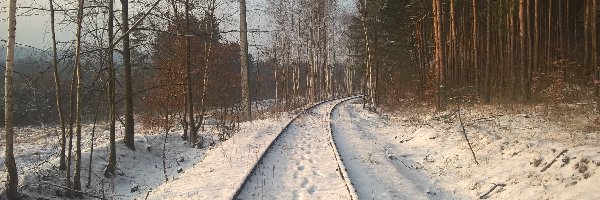 Opuszczona linia kolejowa, Zima