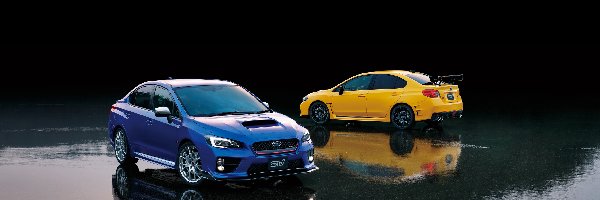 Żółty, 2016, Subaru Impreza WRX STI S207 Limited Edition, Niebieski