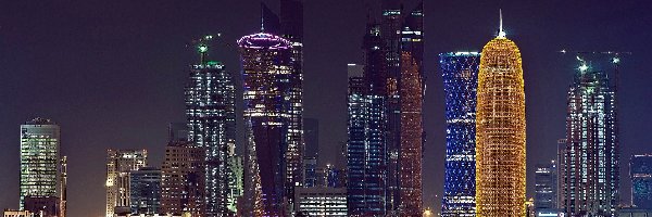 Doha, Noc, Katar, Miasto