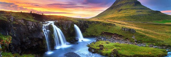 Islandia, Wodospad, Góra Kirkjufell