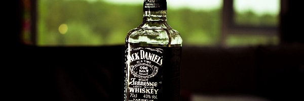 Jack Daniels, Okno, Stół, Whisky