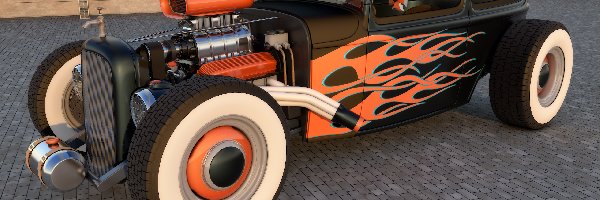 Ford, Hot Rod, 1929, Zabytkowy