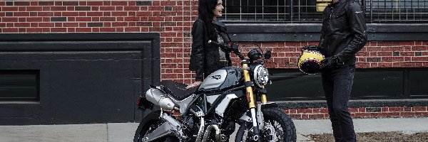 Kobieta, Motor, Mężczyzna, 2018, Ducati Scrambler 1100 Special