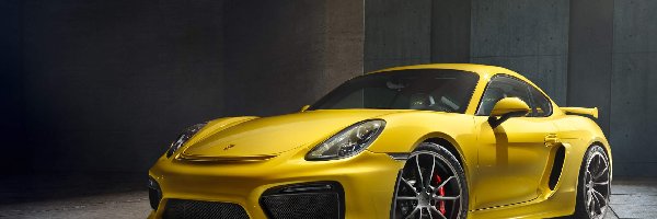 2015, Porsche Cayman GT4, Żółte