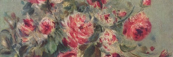 Róże, Auguste Renoir, Obraz