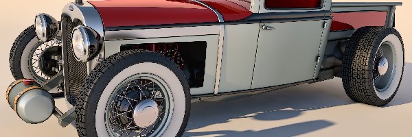 Zabytkowy, 1930, Ford Model A Pickup Rod