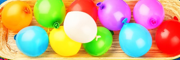 Balony, Urodziny, Słodycze, Kolorowe