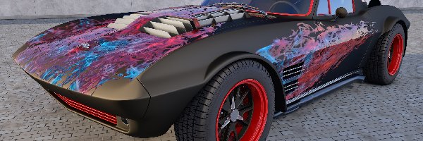 Zabytkowy, 1964, Chevrolet Corvette Grand Sport