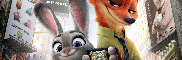 Bajka, Zootopia, Nick Bajer, Lis, Film animowany, Króliczka, Judy Hopps, Zwierzogród