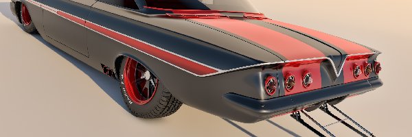 Zabytkowy, 1961, Chevrolet Impala Coupe