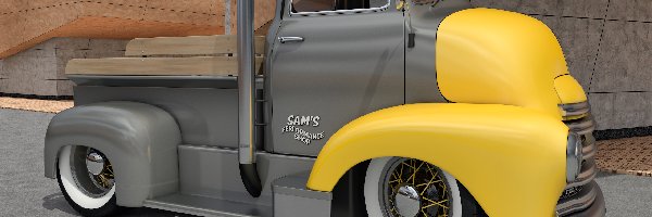3D, Bok, Chevrolet COE Truck