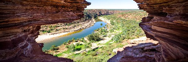 Park Narodowy Kalbarri, Skały, Rzeka Murchison, Australia