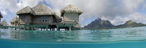 Na, Bora Bora, Wodzie, Domki
