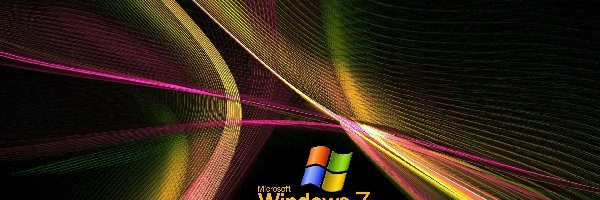 System, Windows 7, Operacyjny, Abstrakcja, Logo