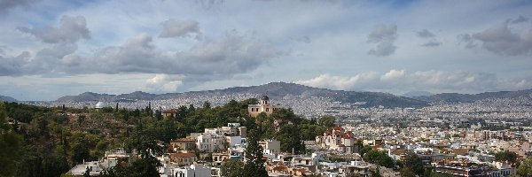 Miasta, Grecja, Ateny, Panorama