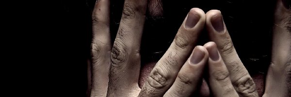 Zakryte, Dłonie, Oczy, Człowiek