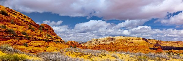 Białe, Zjednoczone, Kanion, Chmury, Stany, Arizona