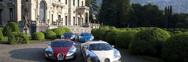 Pałac, Góry, Zieleń, Bugatti Veyron