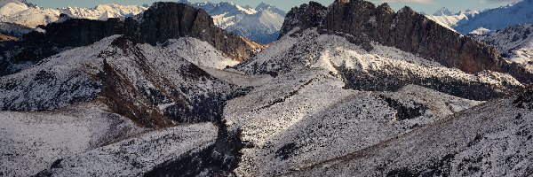 Zima, Kaukaski Rezerwat Biosfery, Góry Kaukaz, Rosja, Republika Adygei