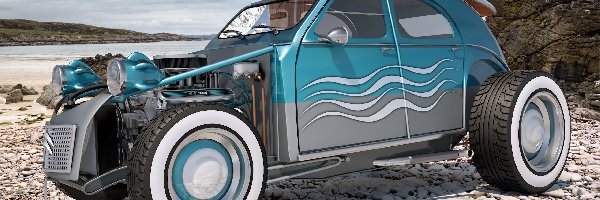 Składak, Citroen 2CV, Hot Rod, Samochód