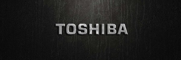 Toshiba, Napis, Logo, Tło, Grafitowe