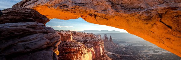 Skały, Park Narodowy Canyonlands, Kanion, Łuk skalny, Stan Utah, Stany Zjednoczone