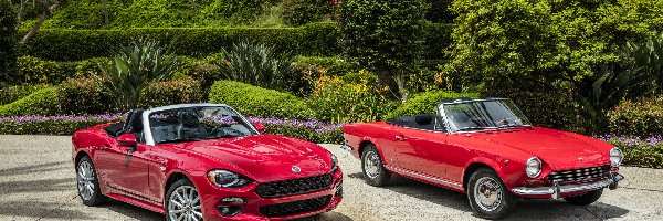 Fiat 124 Spider, Samochody, Czerwone