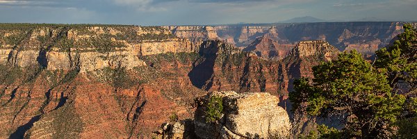Arizona, Wielki Kanion Kolorado, Góry, Stany Zjednoczone, Grand Canyon, Park Narodowy Wielkiego Kanionu