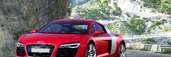 2013, Audi R8, Czerwone