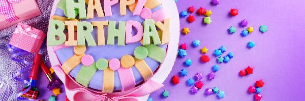 Akcesoria, Urodziny, Birthday, Happy, Prezenty, Urodzinowe, Napis, Tort