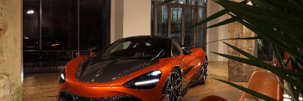 McLaren 720S Fury, Salon, 2020, Pomarańczowy