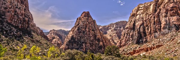 Góry, Red Rock Canyon National Conservation Area, Rezerwat przyrody, Skały, Stan Nevada, Stany Zjednoczone